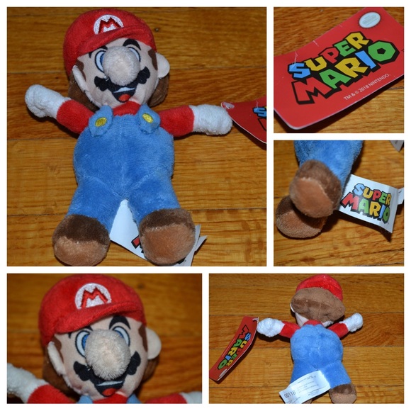 Super Mario Bros. stuffed 6” Mario doll - Picture 1 of 15